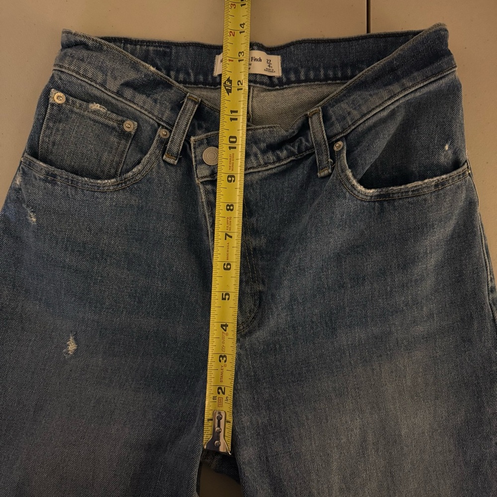 ABERCROMBIE The ‘90s Straight Ultra High Rise Crossover Stretch Jeans Womens 27 - Picture 7 of 8